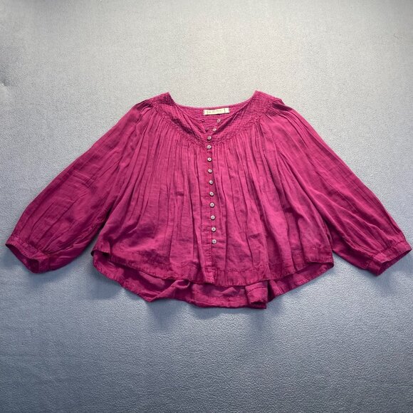Women's Pink Blouse - Picture 14 of 14